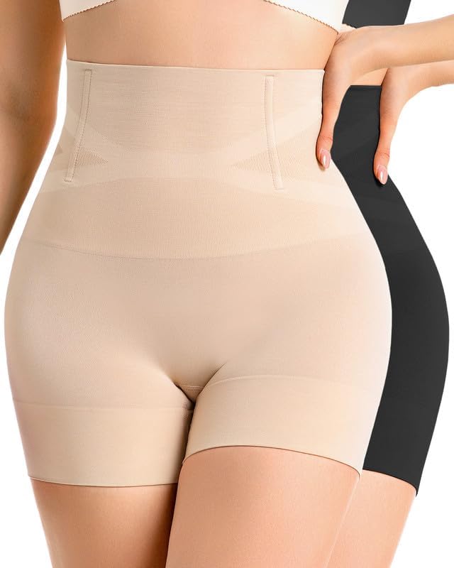 High-Waist Tummy Control Shapewear Shorts with Butt Lift