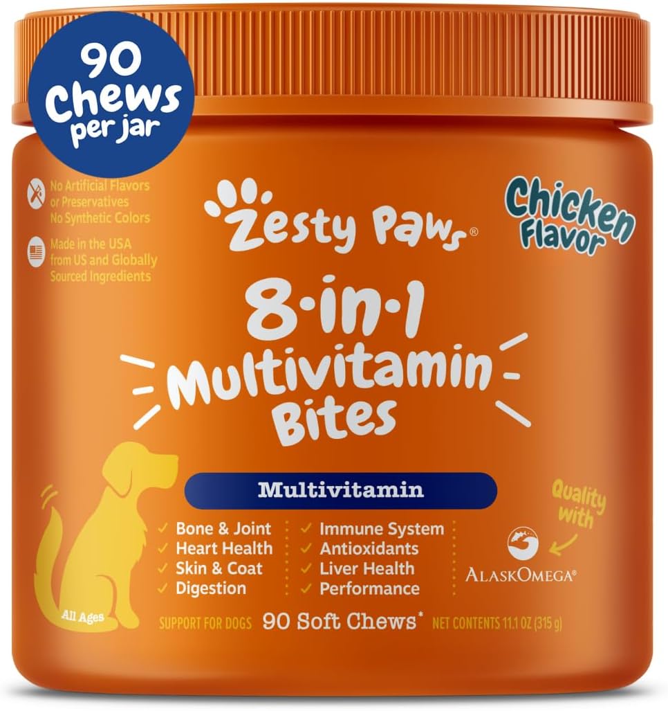 Chewable Dog Multivitamin for Hip Joint Skin Coat Support