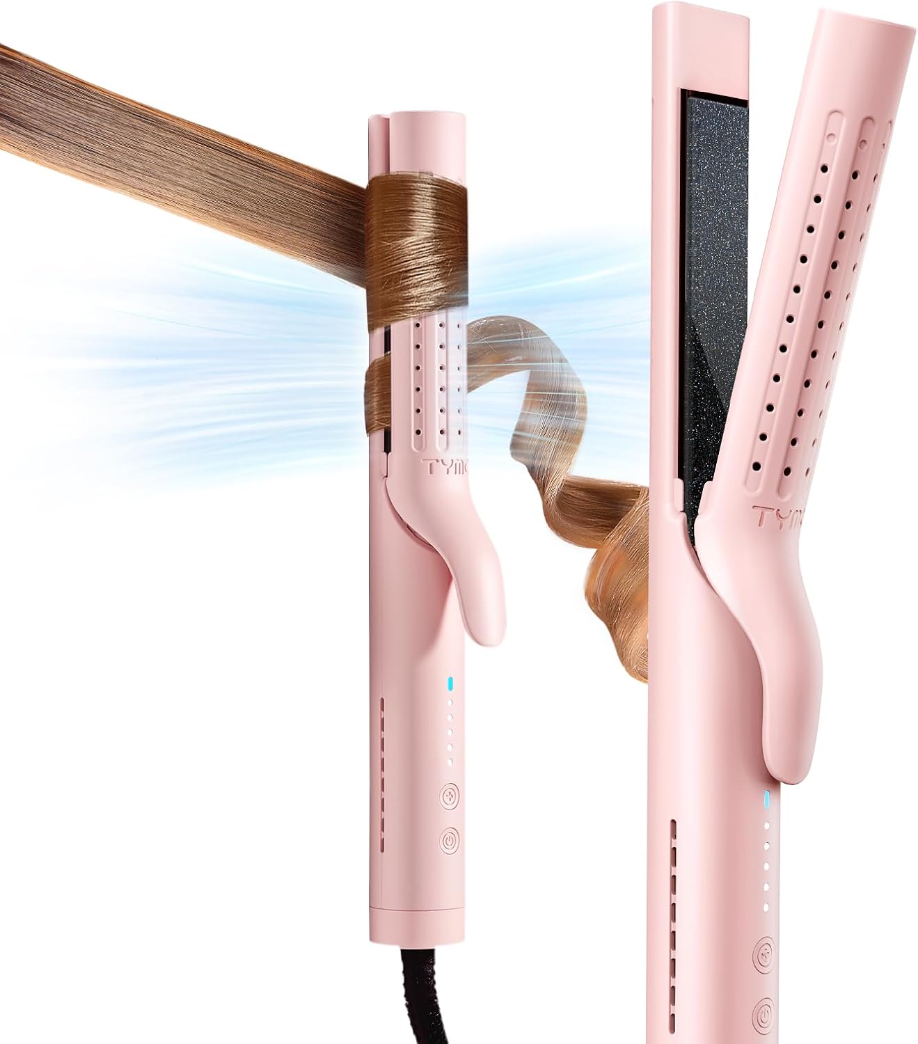 1.25-inch 2-in-1 Curling Iron & Straightener with 360° Cool Air