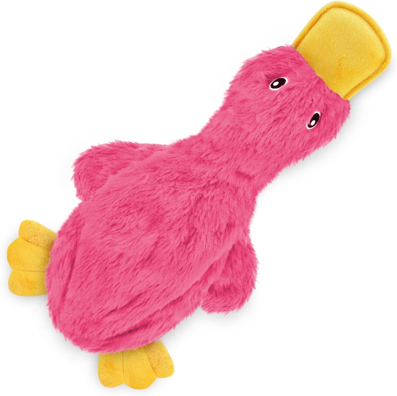 Interactive Squeaky Dog Chew Toy Crinkle Duck Large