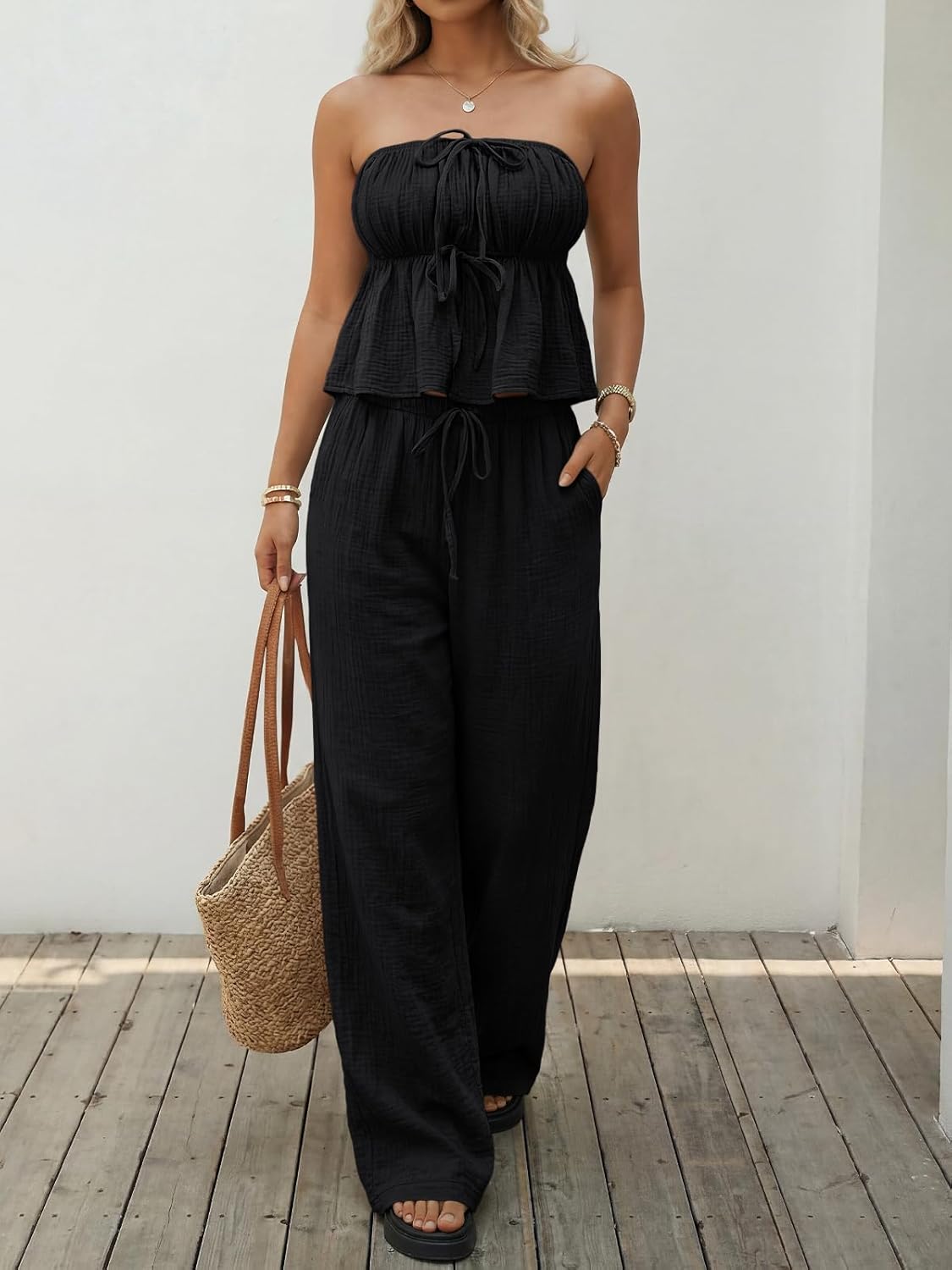 Women's Summer 2-Piece Casual Travel & Beach Lounge Set