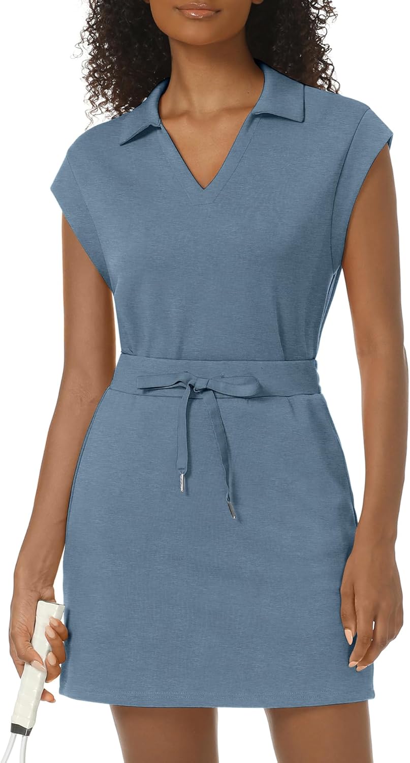 Casly Lamiit Women's Tennis Skort & Cap Sleeve Top Set