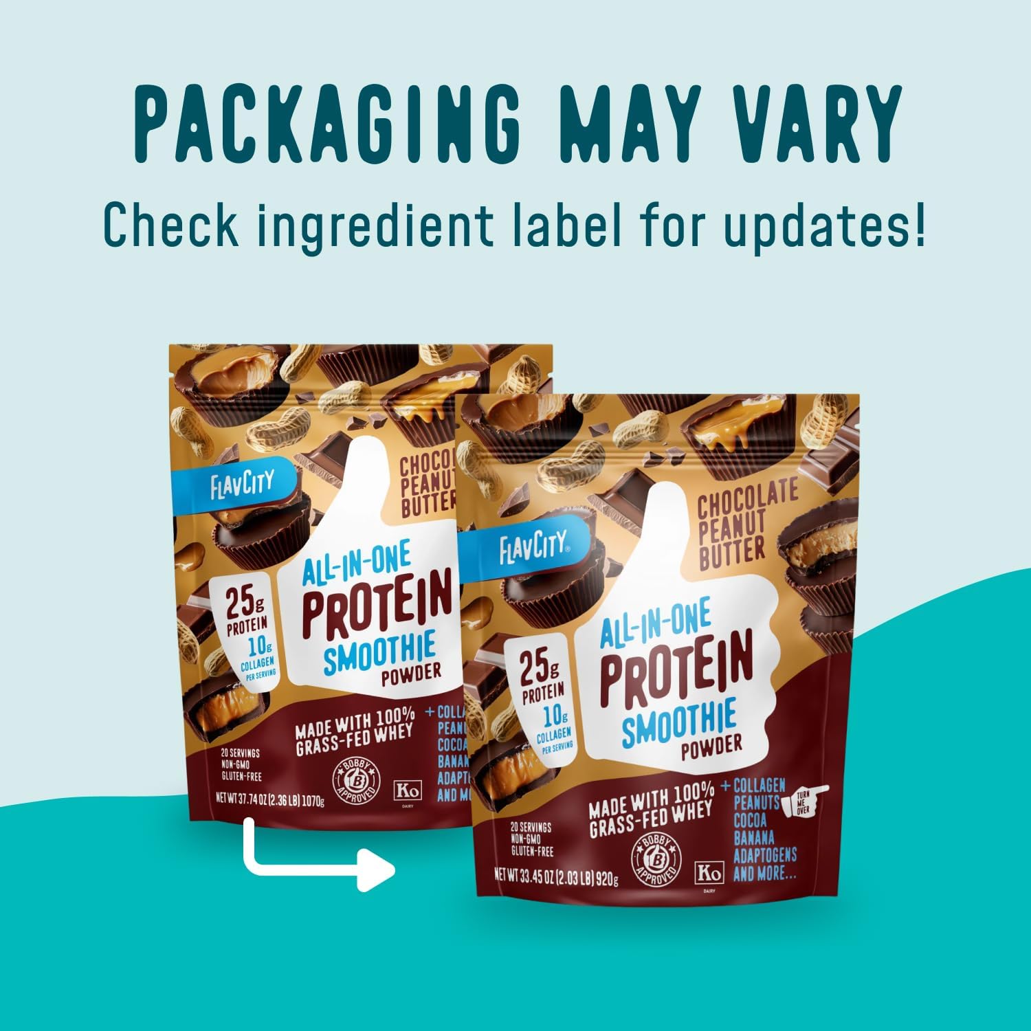 Chocolate Peanut Butter Protein & Collagen Smoothie Mix (20 Servings)