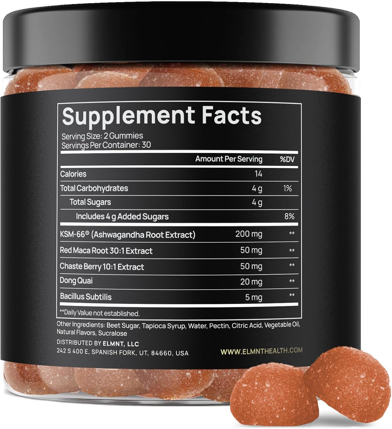 Women's Libido & Mood Support Gummies with Ashwagandha & Red Maca