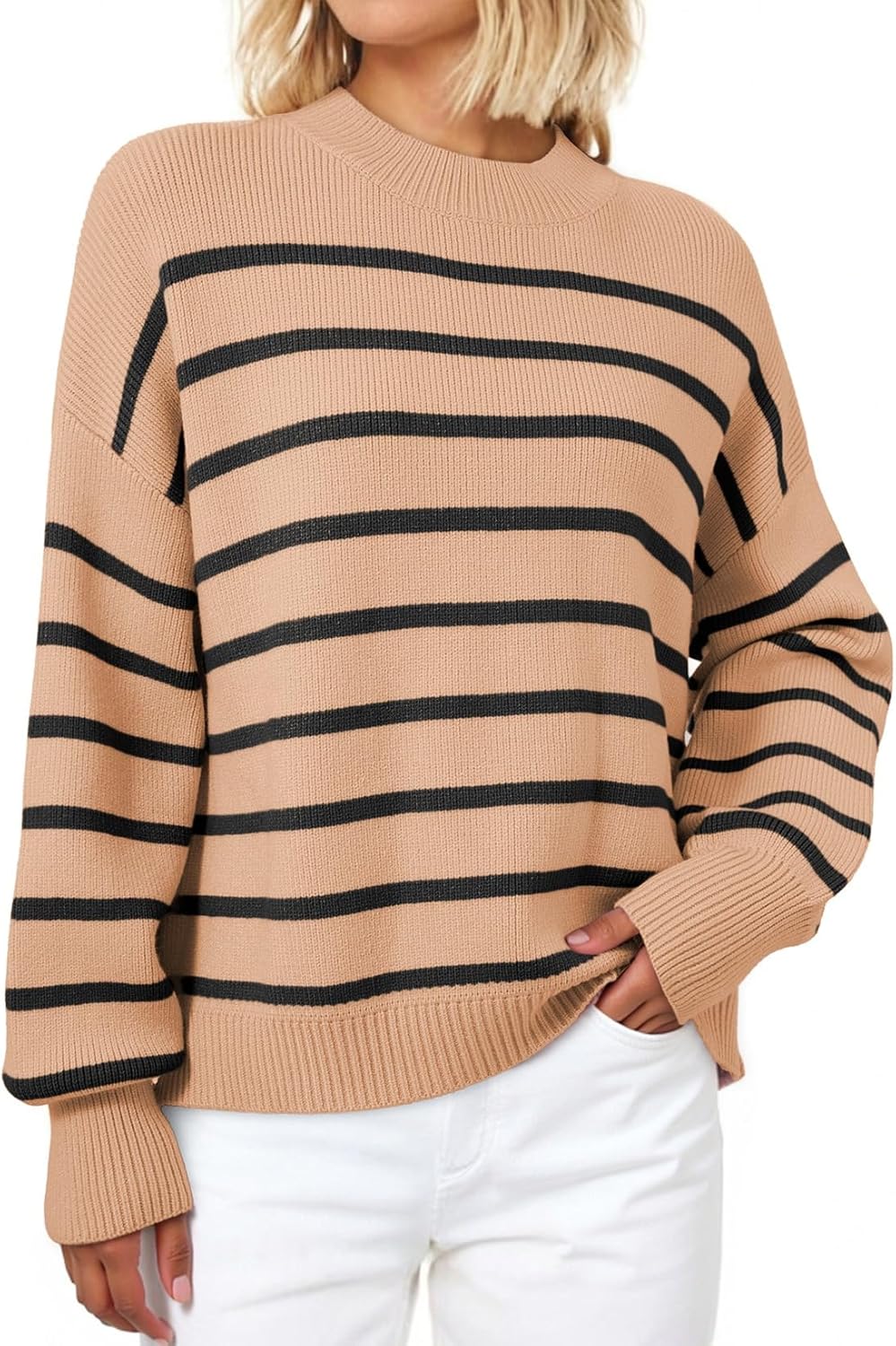 Dokotoo Women's Oversized Striped Fall/Winter Sweater