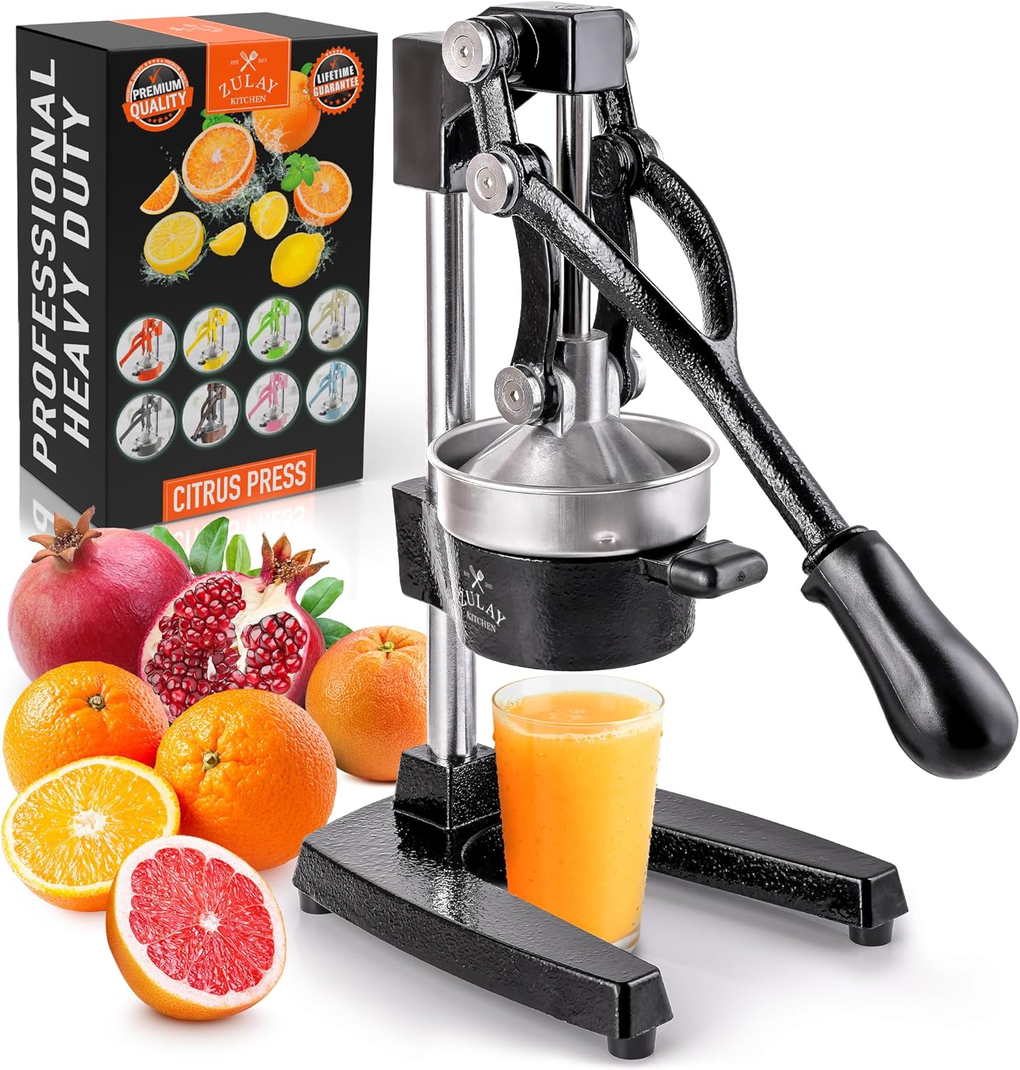 Heavy Duty Cast Iron Manual Citrus Juicer Press Professional