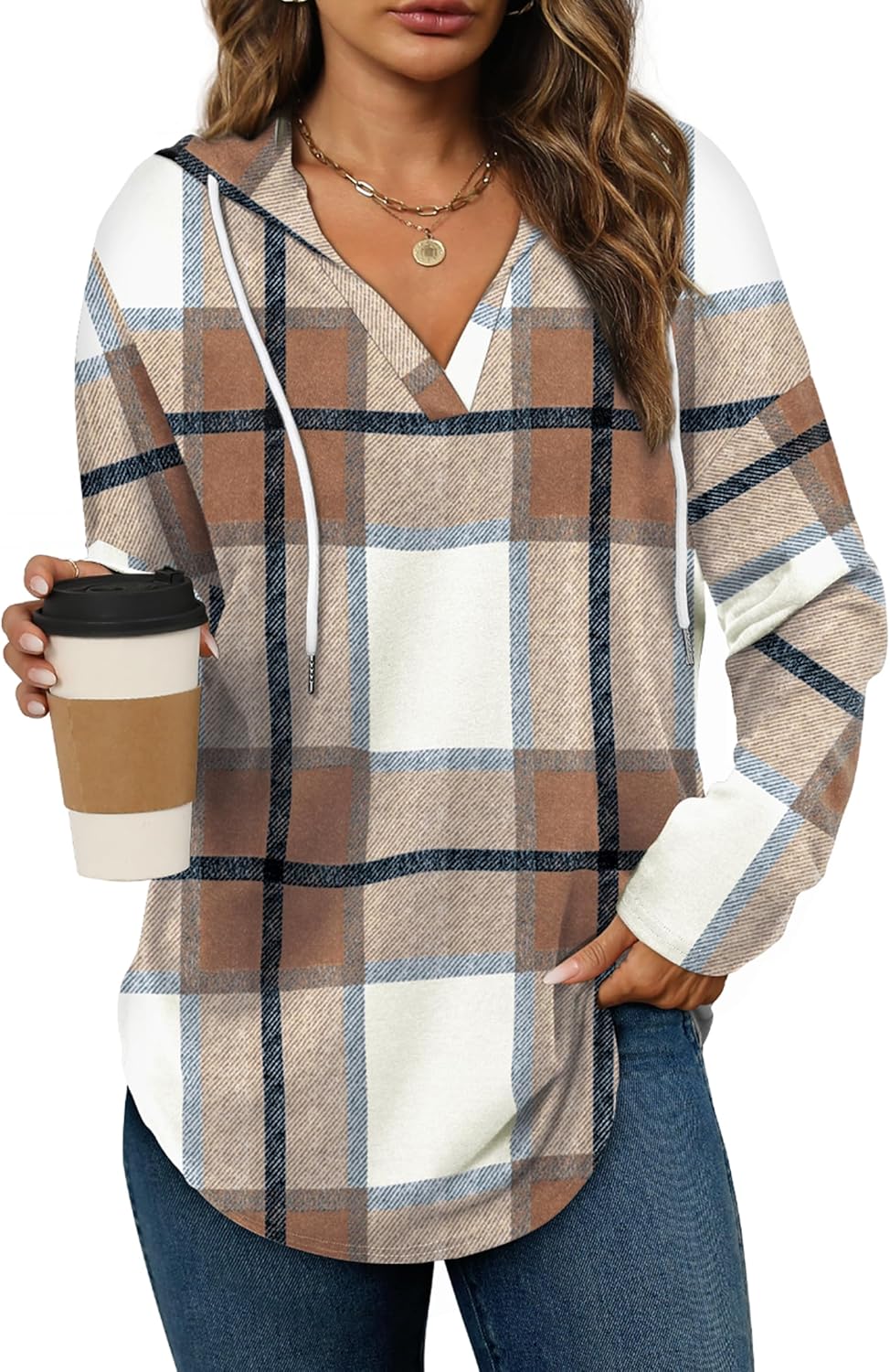 Women's Long-Sleeve Pullover Hoodie - Casual Fall Top