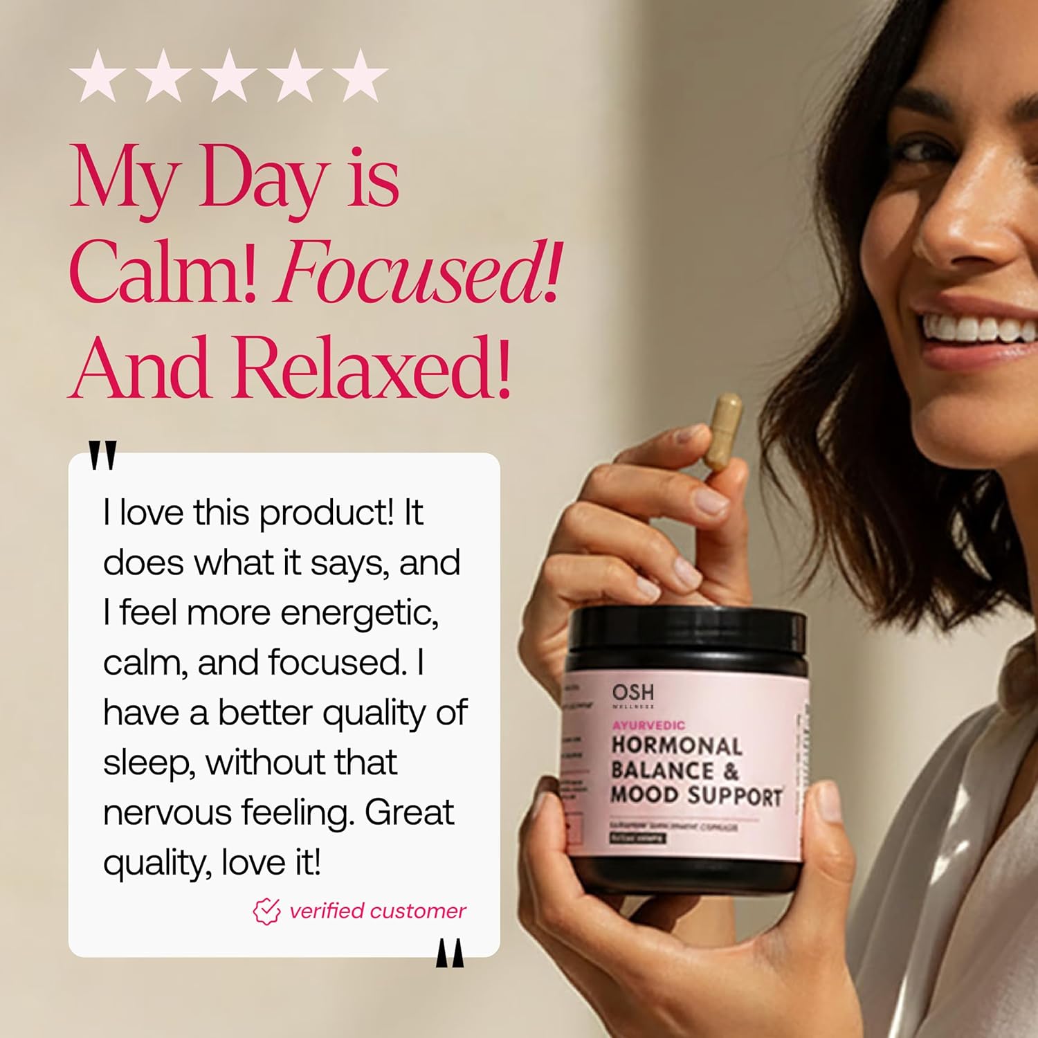 Women's Hormone Balance & Stress Support Capsules