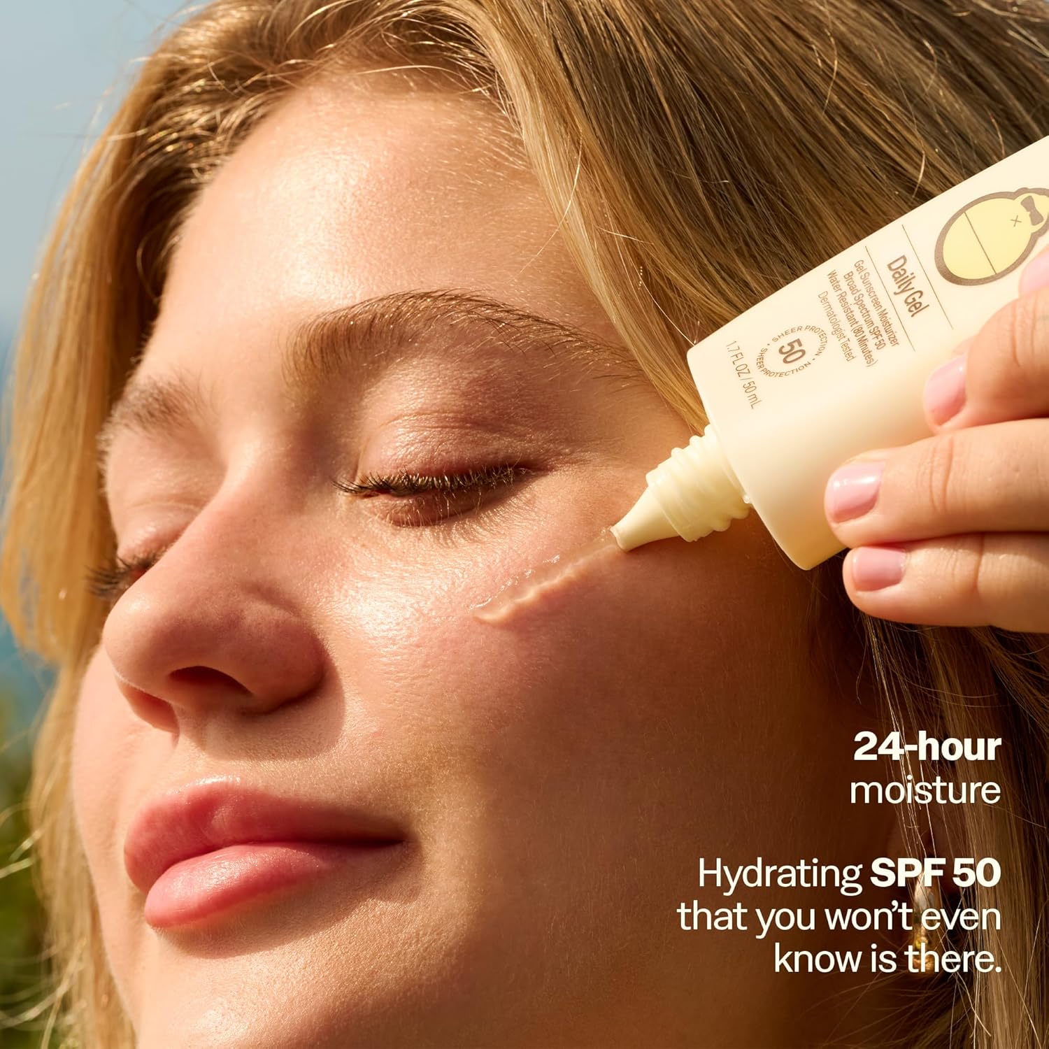 Clear Gel SPF 50 Facial Sunscreen – Matte Moisture Boost, 1.7 oz