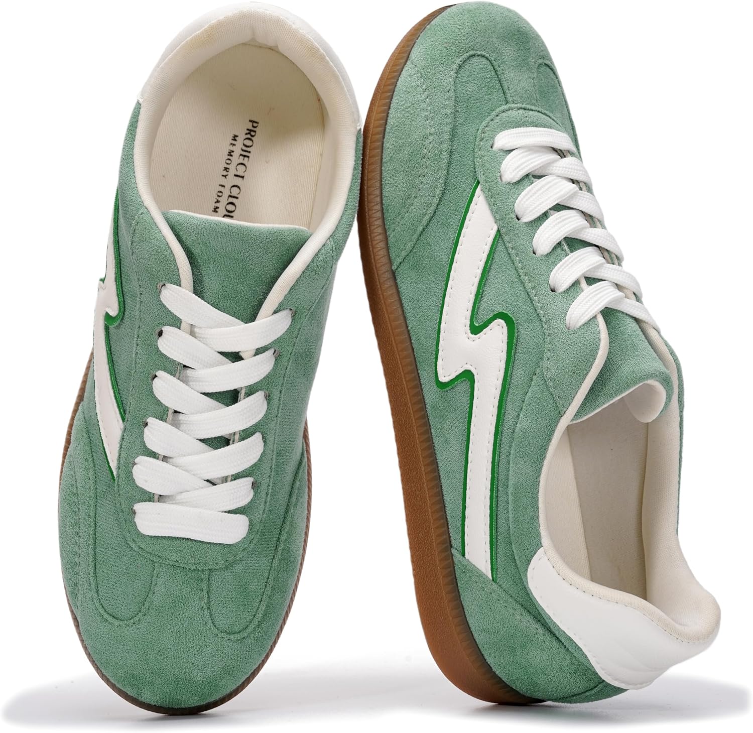 Women's Lace-Up Memory Foam Non-Slip Casual Sneakers