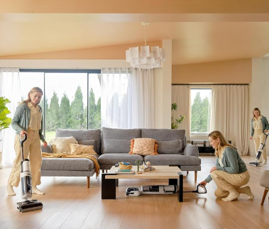 Cordless Vacuum and Mop with Self Cleaning System